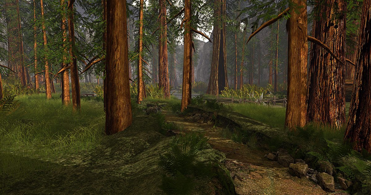 Cha Redwoods in Second Life: A Forest Retreat