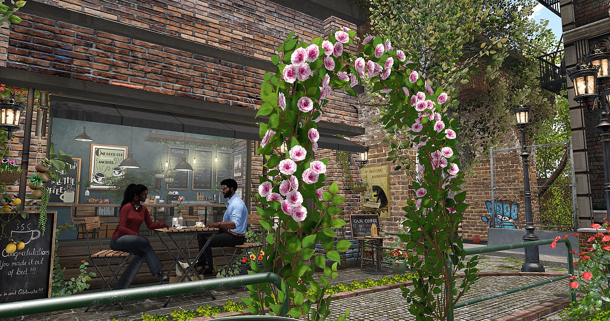 Hi-Cafe: Summer Roses in Second Life