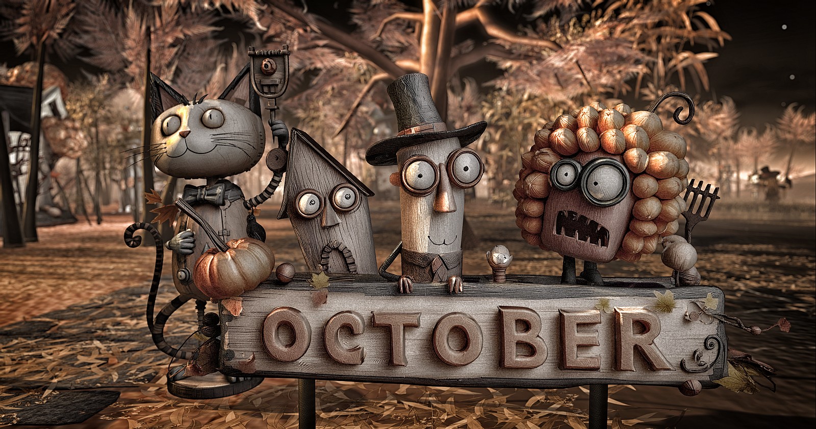 October, Alpha Auer’s Whimsical Autumn World in Second Life